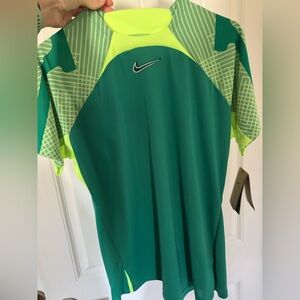 Nike Green and Yellow Athletic Shirt